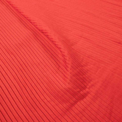 Orange And Beige Ombre Pattern Digital Print American Crepe Pleated Fabric