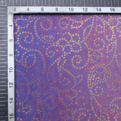 Persian Blue And Beige Bandhanii Pattern Digital Print Organza Satin Fabric