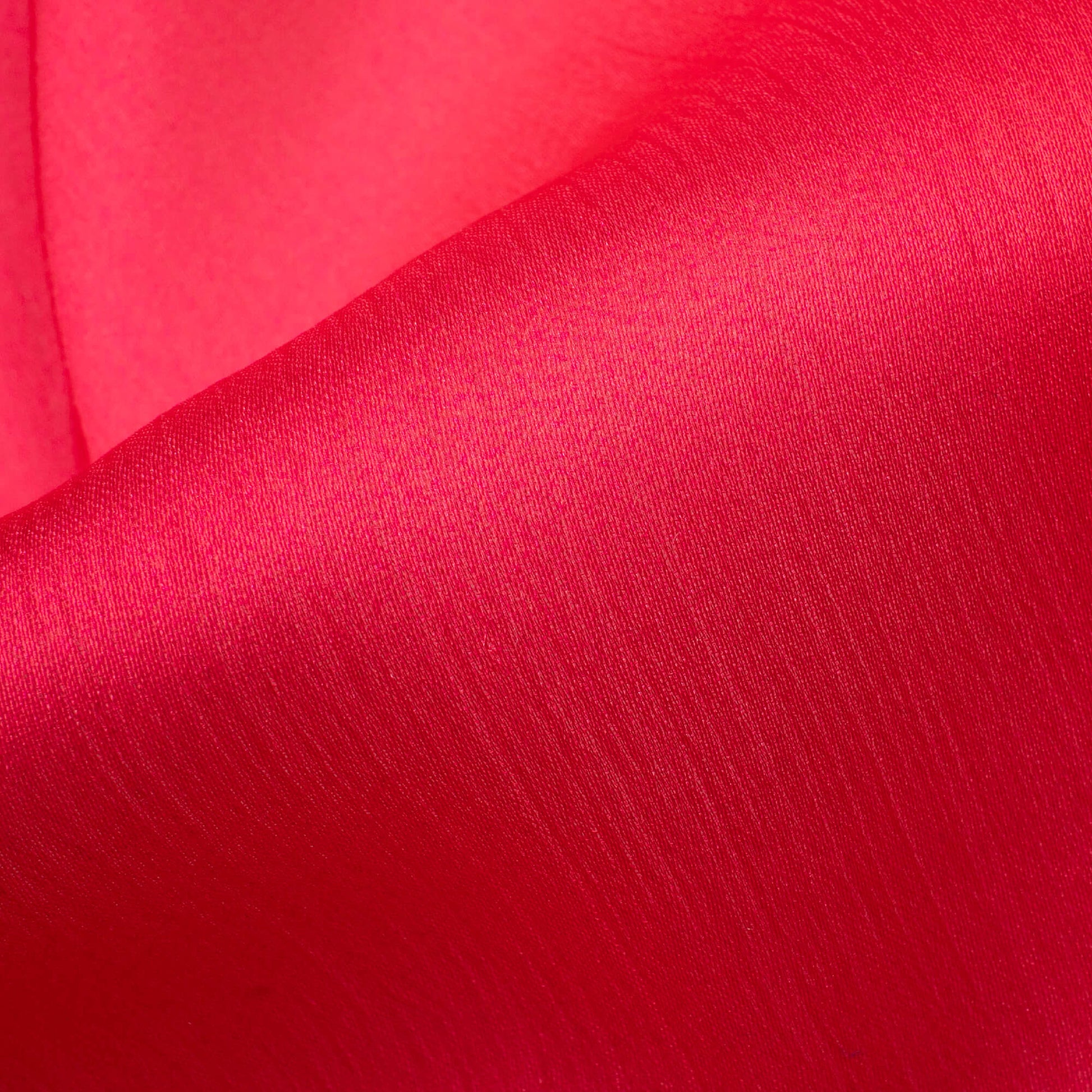 Red And Pink Ombre Pattern Digital Print Chiffon Satin Fabric - Fabcurate