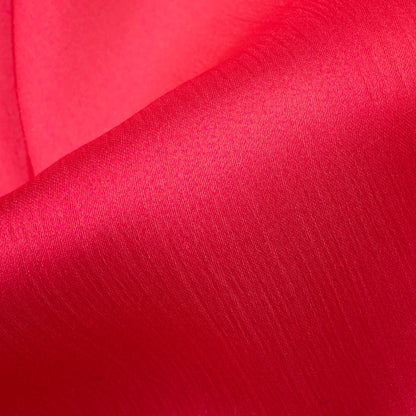 Red And Pink Ombre Pattern Digital Print Chiffon Satin Fabric - Fabcurate