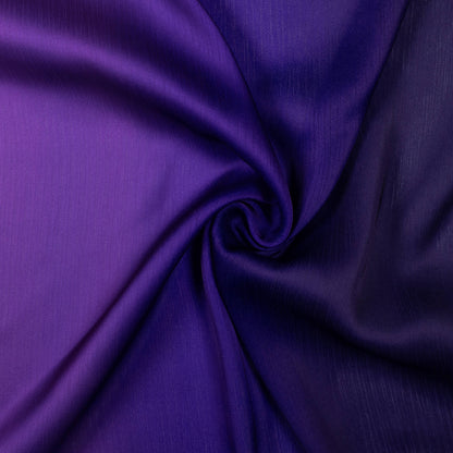 Navy Blue And Violet Purple Ombre Pattern Digital Print Chiffon Satin Fabric - Fabcurate
