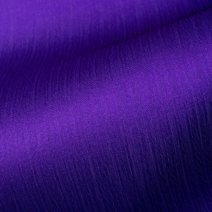 Navy Blue And Violet Purple Ombre Pattern Digital Print Chiffon Satin Fabric - Fabcurate