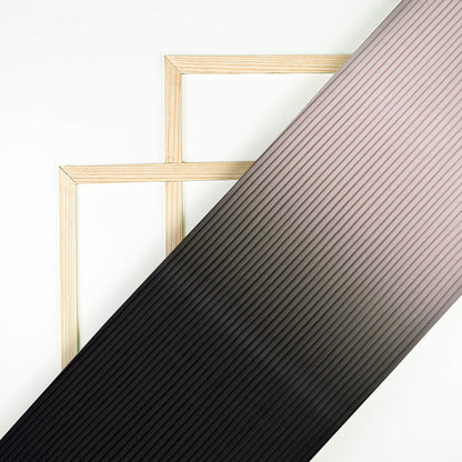 Black And Sand Beige Ombre Pattern Digital Print Ultra Premium Butter Crepe Pleated Fabric - Fabcurate