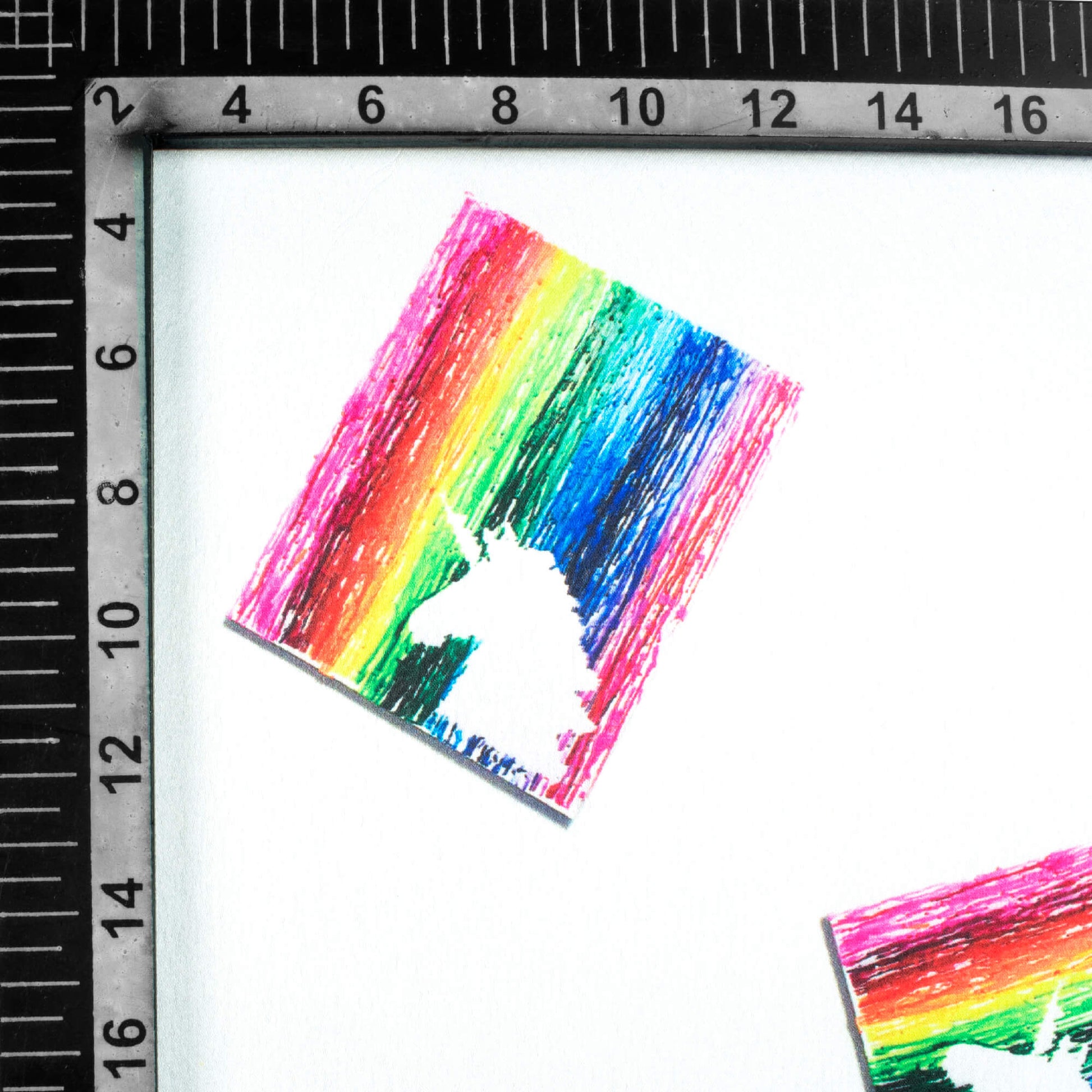 White And Red Holi Pattern Digital Print Japan Satin Fabric - Fabcurate