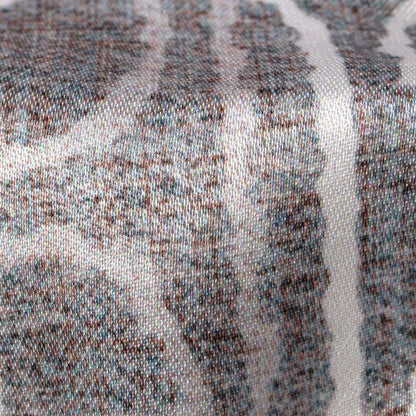 Grey And White Geometric Pattern Digital Print Premium Lush Satin Fabric