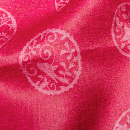 Fandango Pink Quirky Pattern Digital Print Lush Satin Fabric