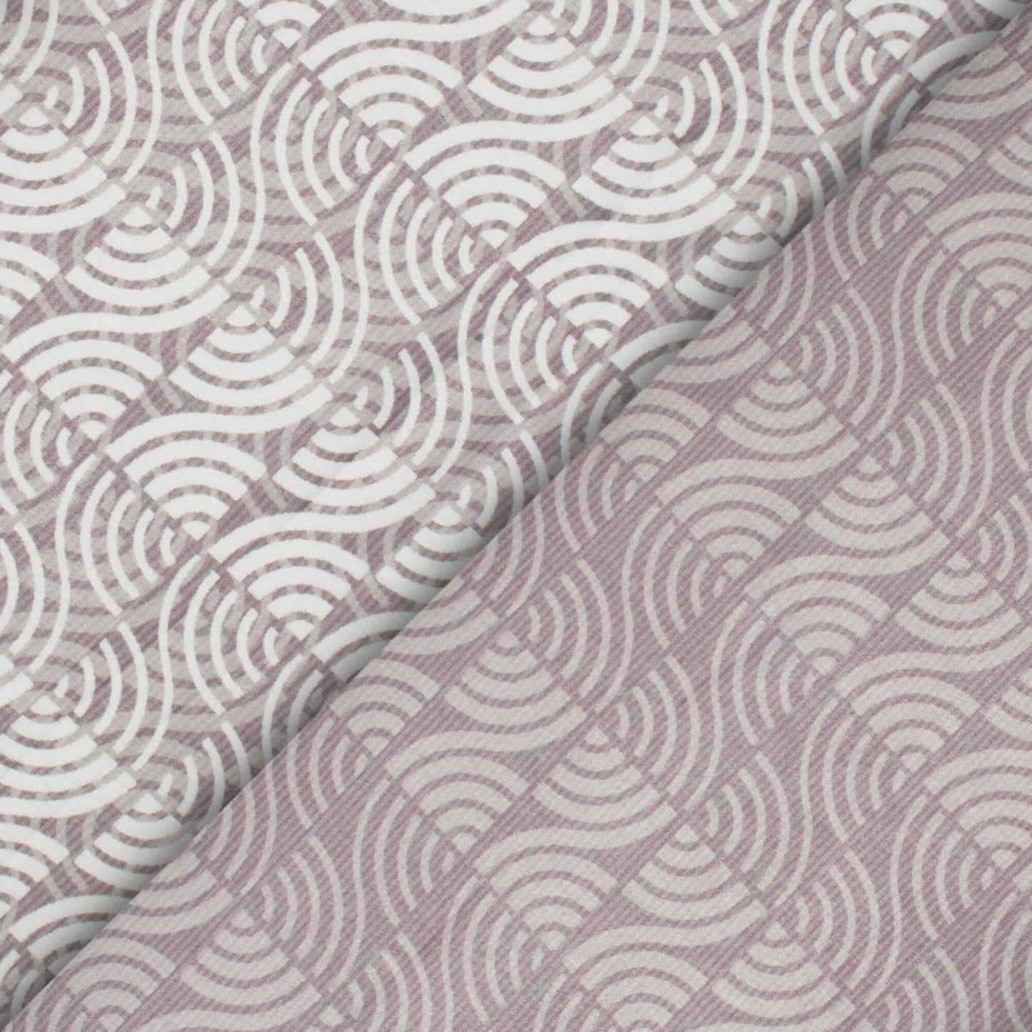 Charcoal Grey And White Geometric Pattern Digital Print Lush Satin Fabric