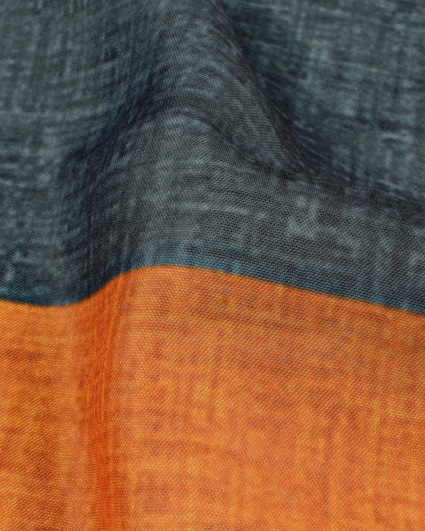 Tan Beige And Sandstone Orange Floral Pattern Digital Print Poly Voile Dupatta With Tassels