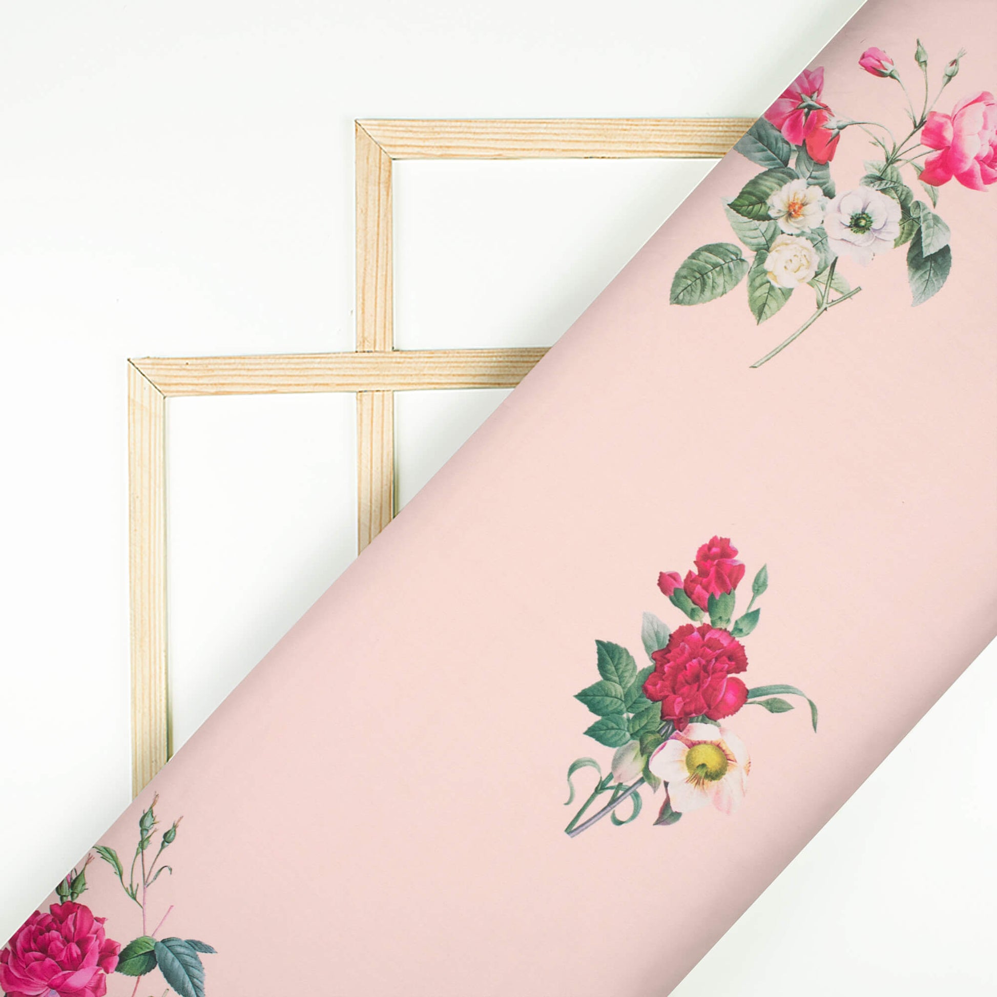 Pink Animal Pattern Digital Print Lycra Fabric (Width 58 Inches
