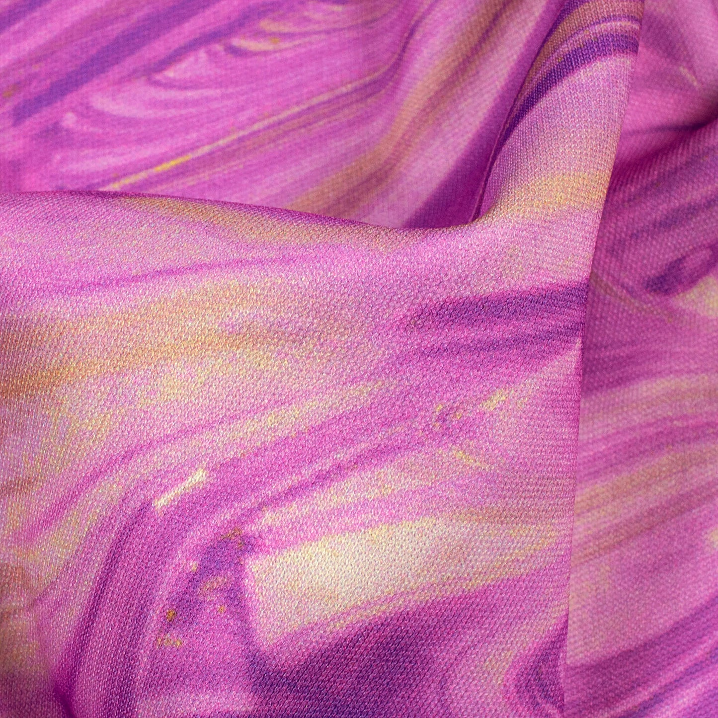 Dark Orchid Purple  Abstract Pattern Digital Print Lycra Fabric (Width 58 Inches)