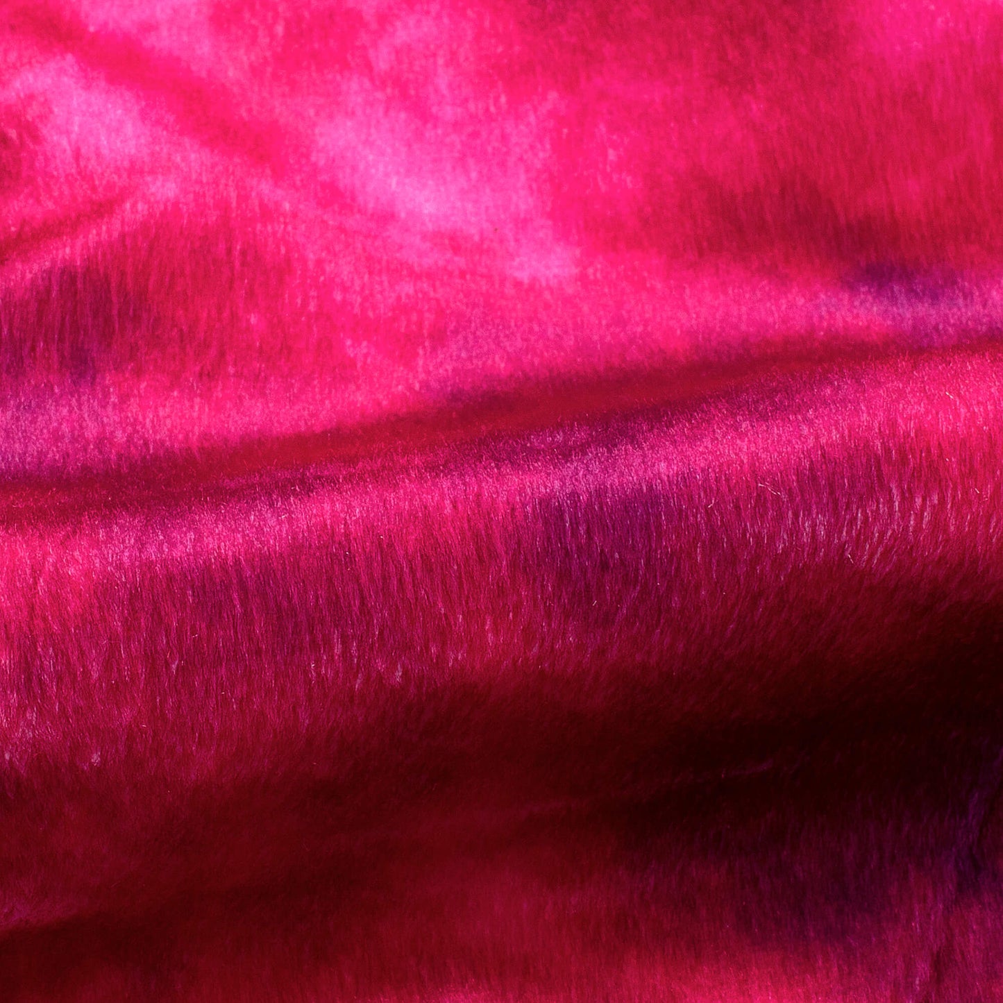 Ruby Pink And Purple Tie & Dye Pattern Digital Print Velvet Fabric (Width 54 Inches)