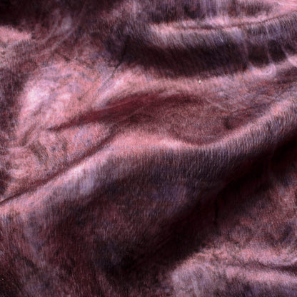 Grape Purple Abstract Pattern Digital Print Velvet Fabric (Width 58 Inches)