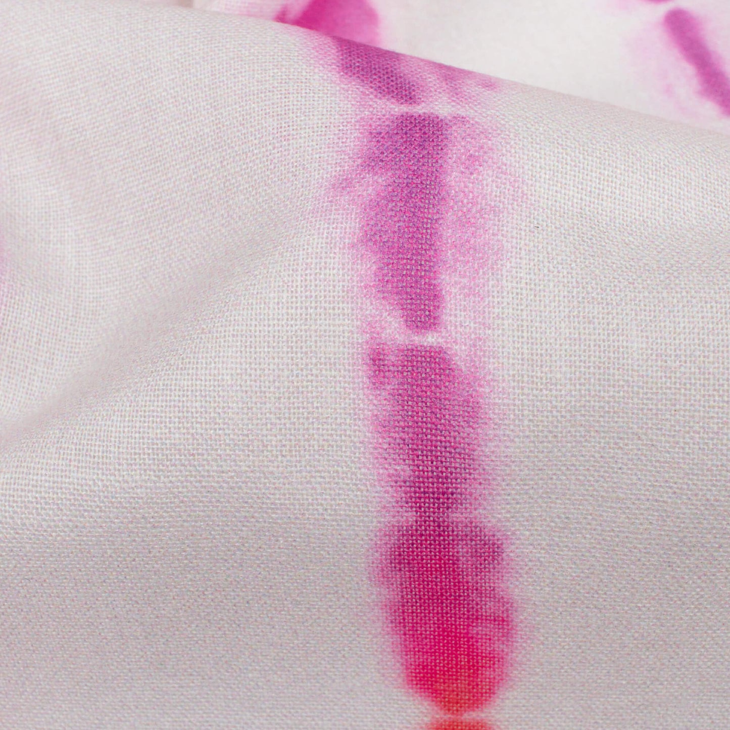 Off White And Purple Shibori Pattern Digital Print Poly Cambric Fabric