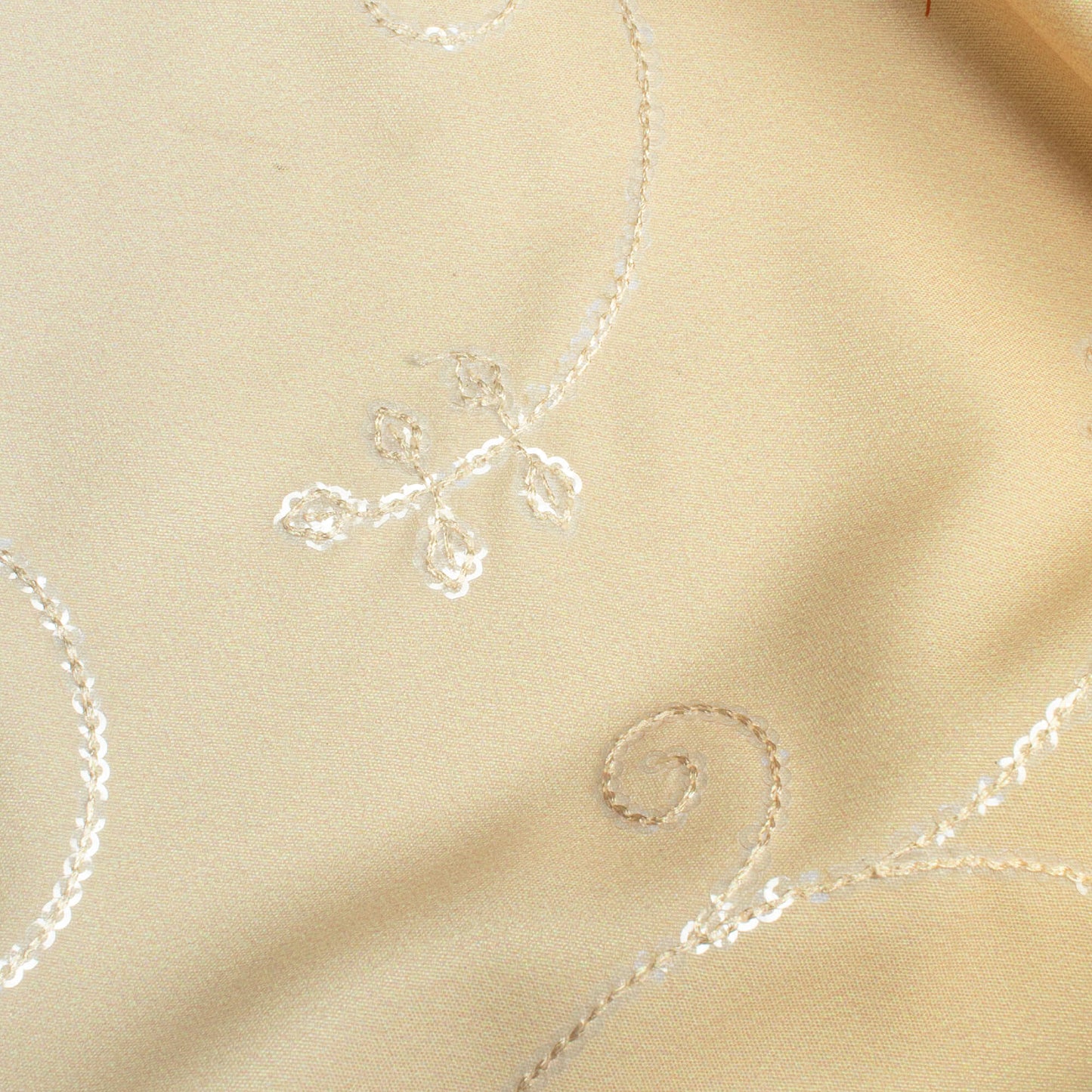 Yellow Ombre Pattern Digital Print Floral Sequins Embroidery Ultra Premium Butter Crepe Fabric