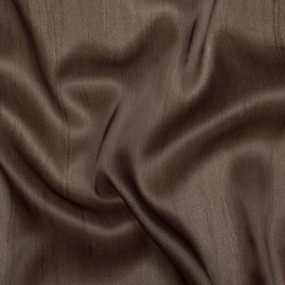 Mocha Brown Texture Pattern Digital Print Organza Satin Fabric
