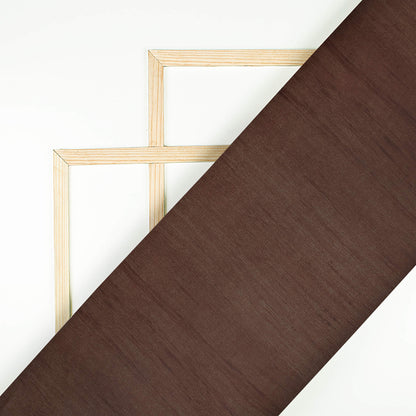 Hickory Brown Texture Pattern Digital Print Organza Satin Fabric