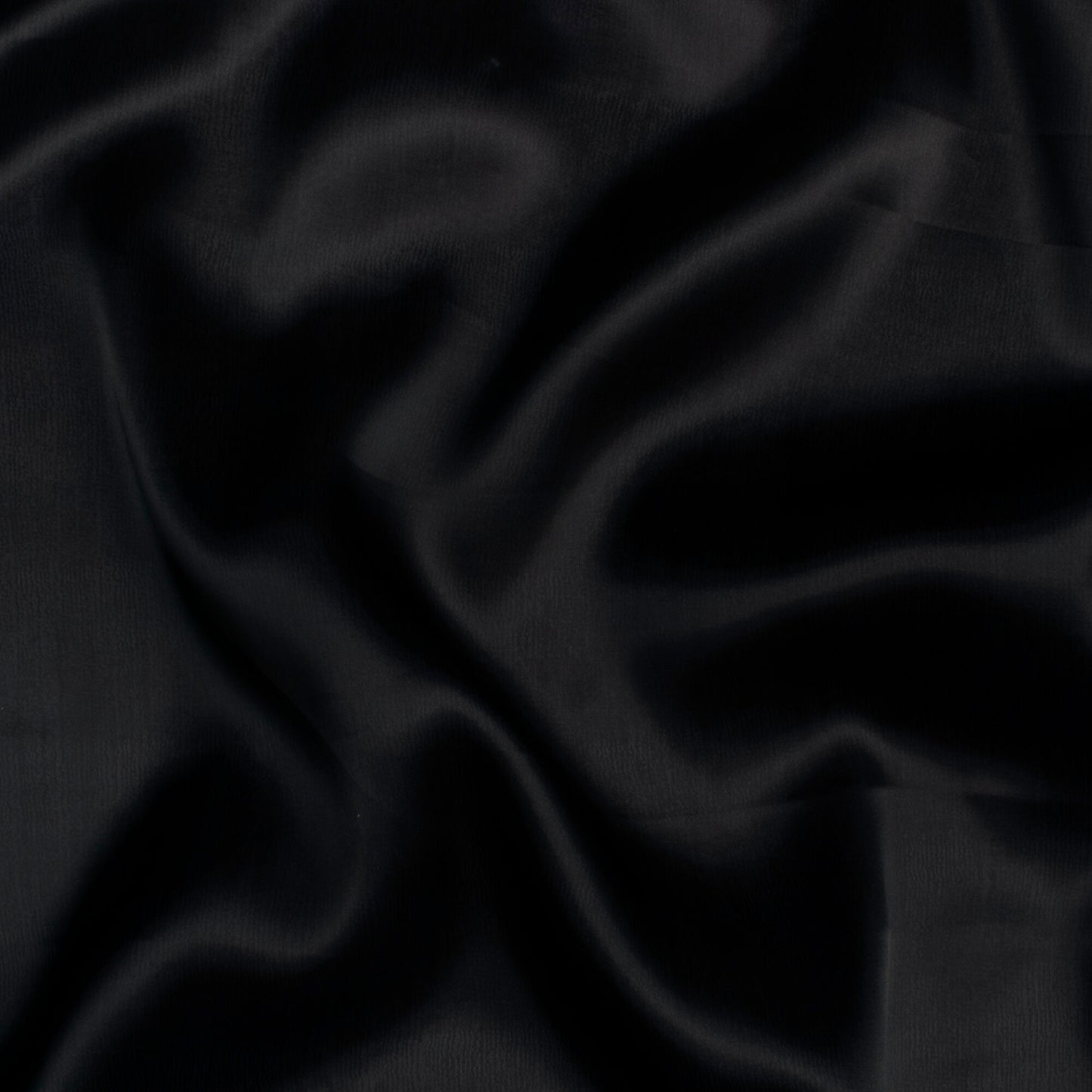Black Texture Pattern Digital Print Organza Satin Fabric