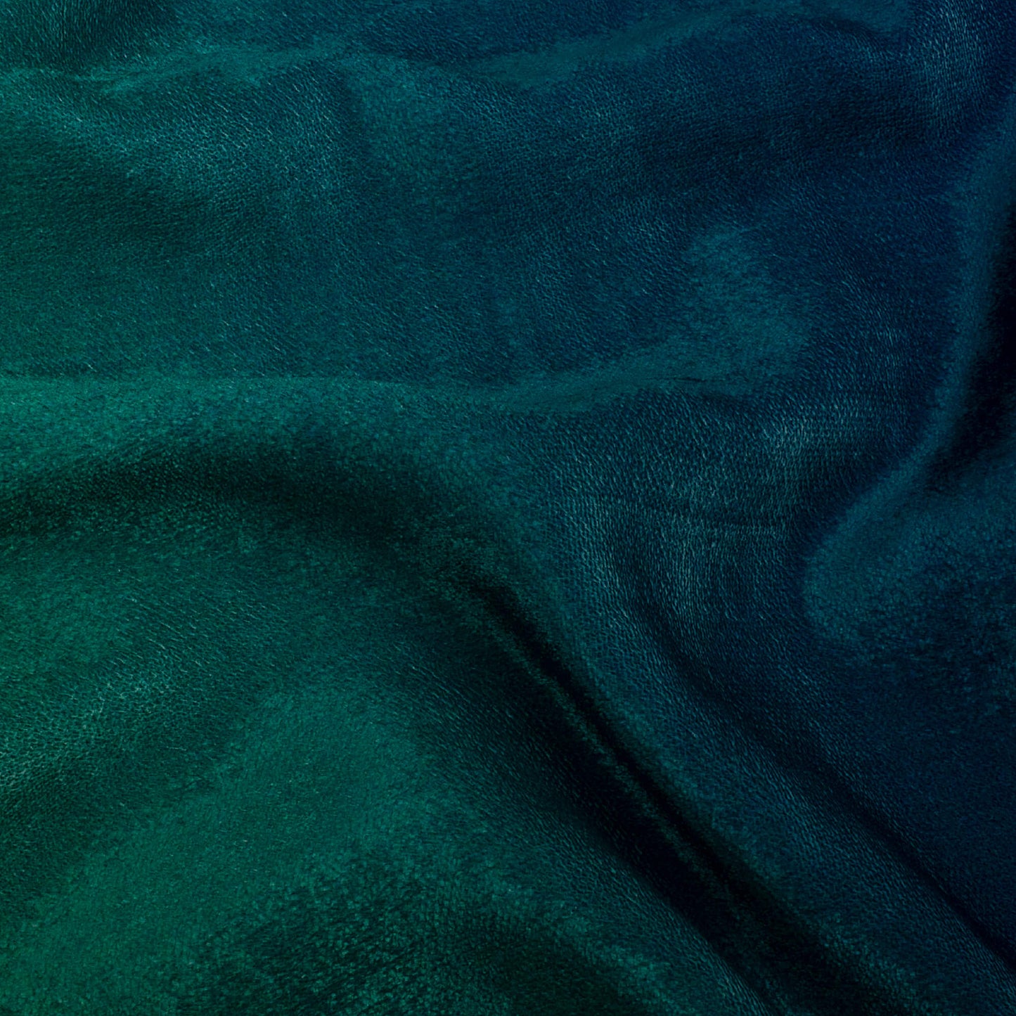 Navy Blue And Green Ombre Pattern Digital Print Premium Velvet Fabric