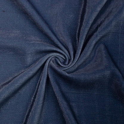 Navy Blue And Grey Ombre Pattern Digital Print Premium Velvet Fabric