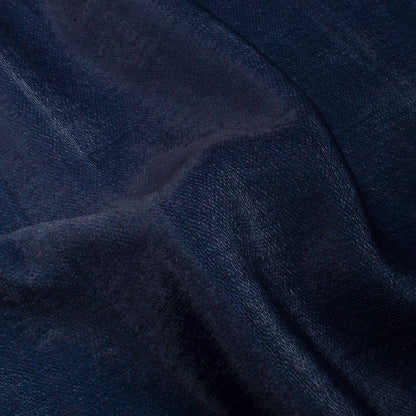 Navy Blue And Grey Ombre Pattern Digital Print Premium Velvet Fabric