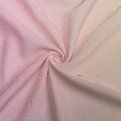 Pale Yellow And Pink Ombre Pattern Digital Print Premium Velvet Fabric