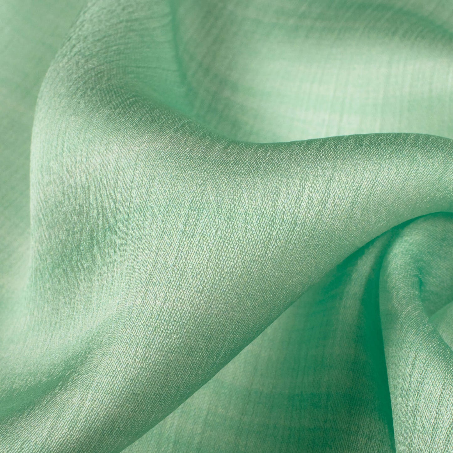 Pastel Green Texture Pattern Digital Print Chiffon Satin Fabric