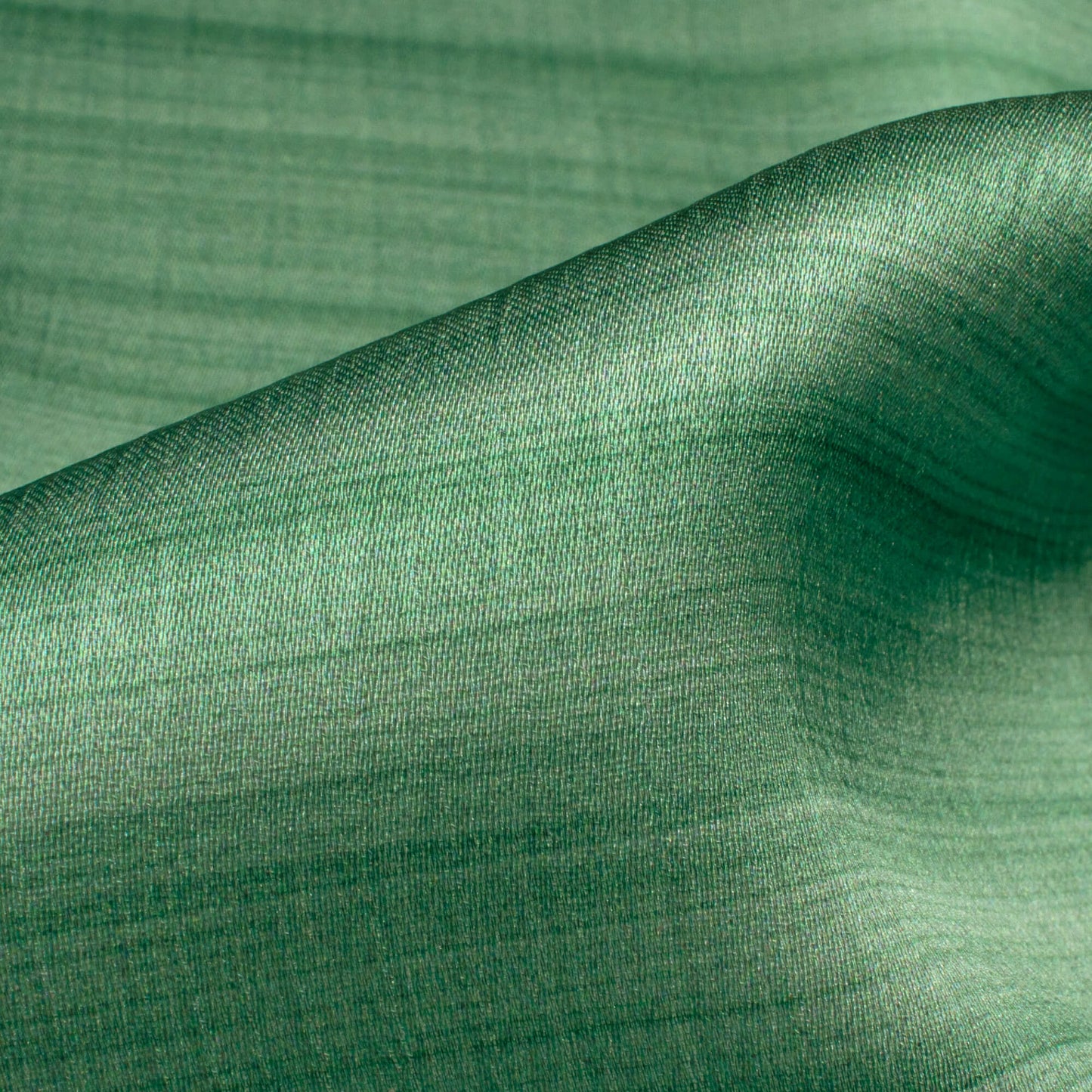 Glade Green Texture Pattern Digital Print Chiffon Satin Fabric