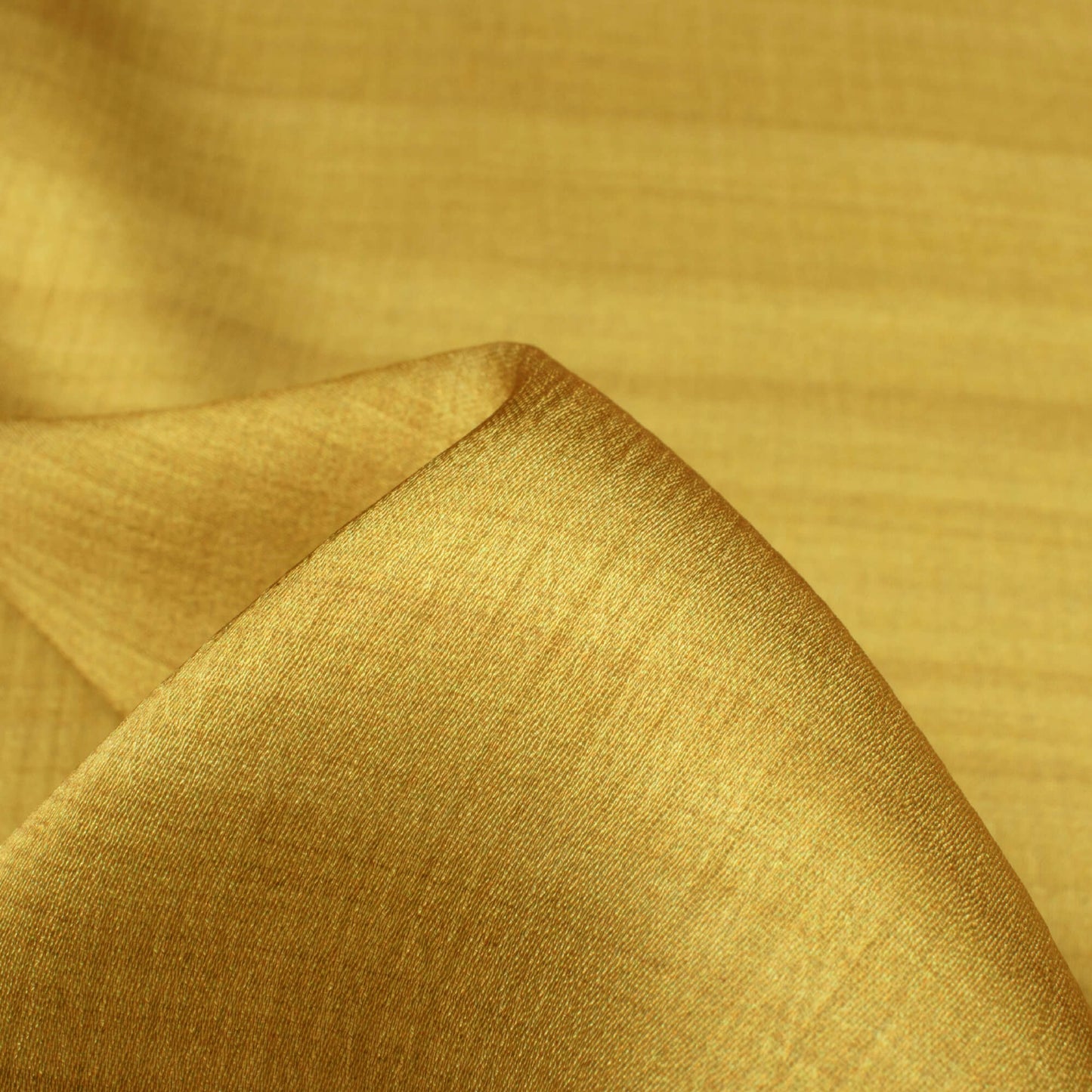 Ochre Yellow Texture Pattern Digital Print Chiffon Satin Fabric