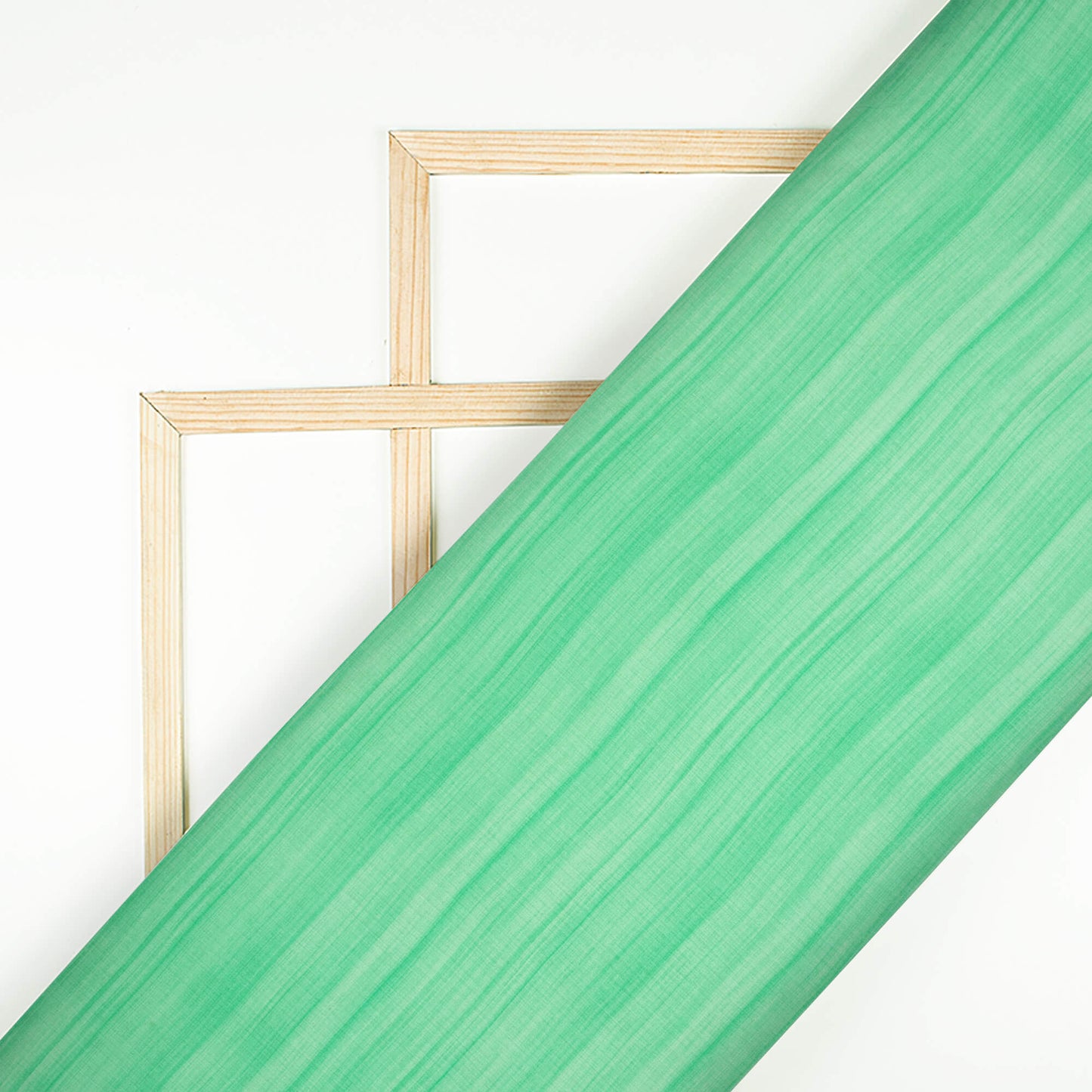 Seaform Green Texture Pattern Digital Print Chiffon Satin Fabric