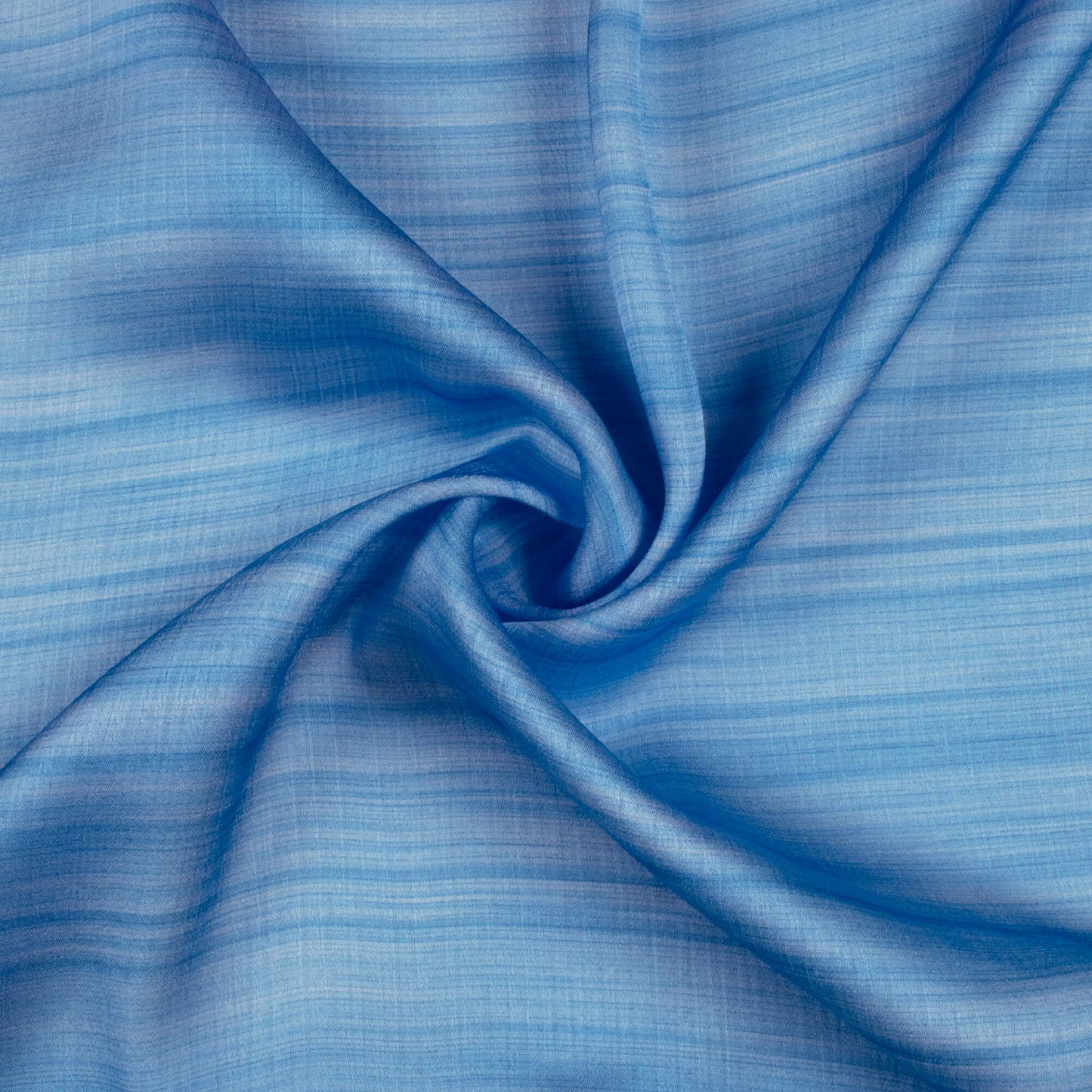 Curious Blue Texture Pattern Digital Print Chiffon Satin Fabric