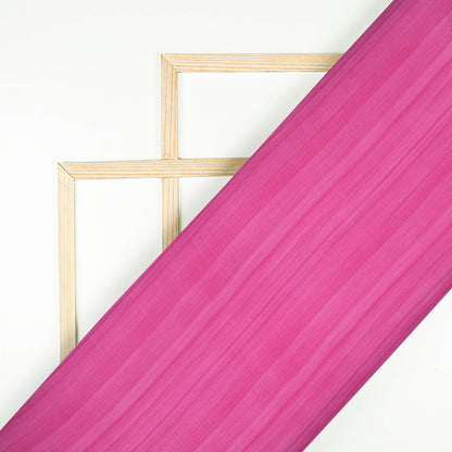 Hot Pink Texture Pattern Digital Print Chiffon Satin Fabric