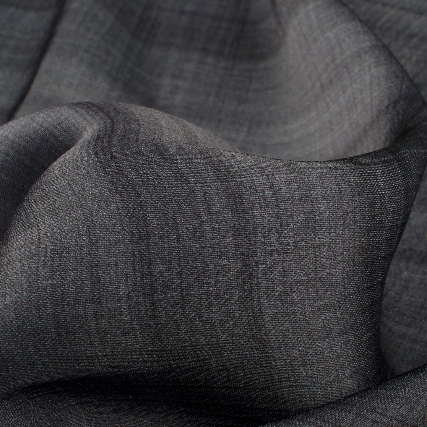 Lava Grey Texture Pattern Digital Print Chiffon Satin Fabric