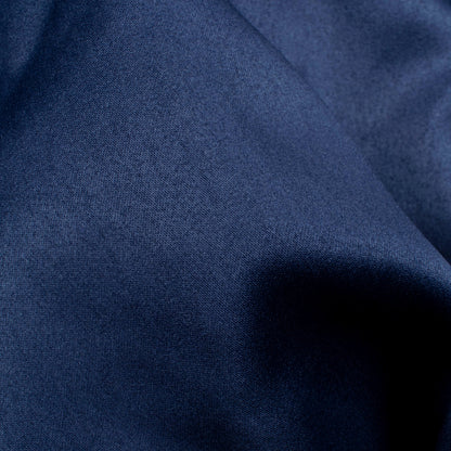 Navy Blue Plain Charmeuse Satin Fabric (Width 58 Inches)