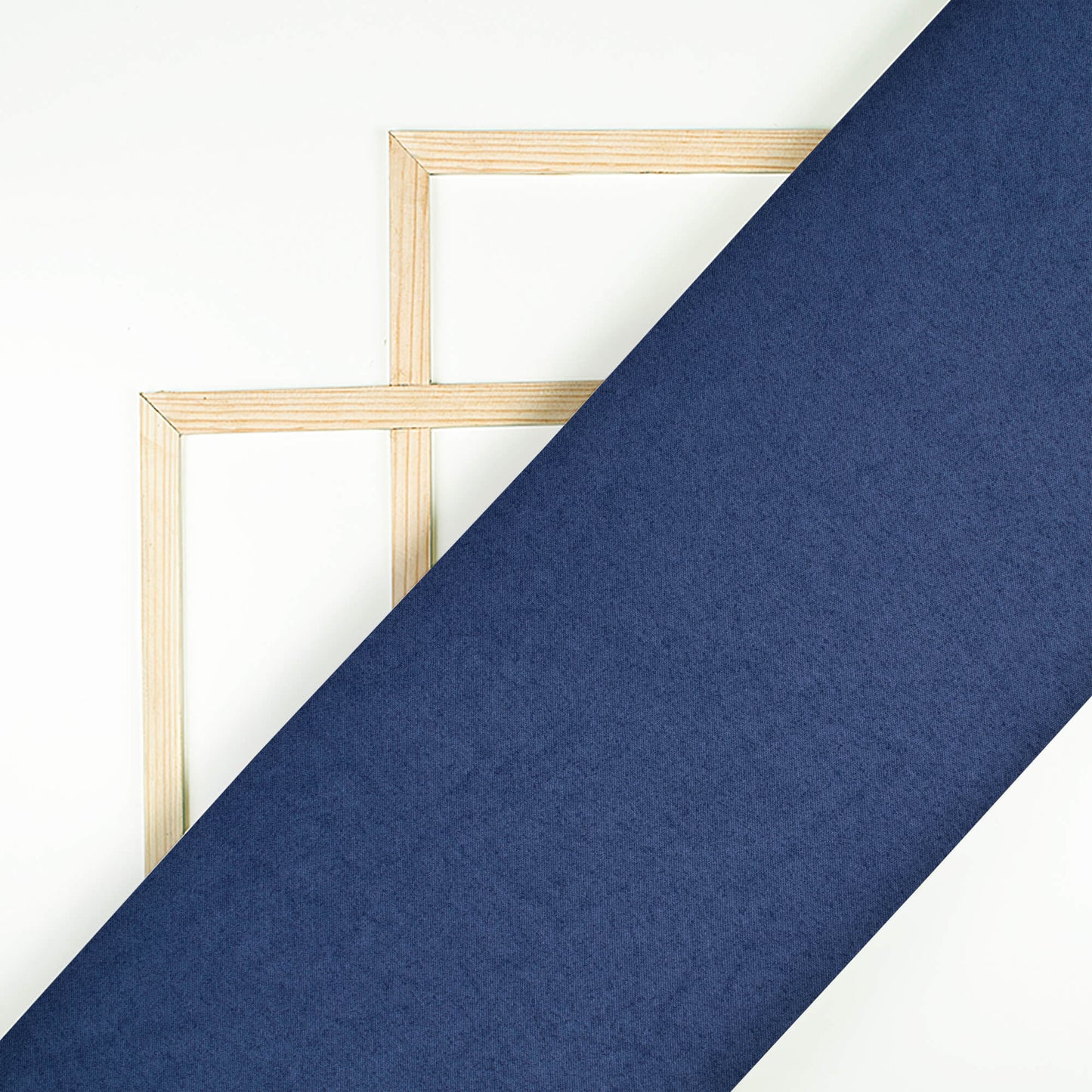 Navy Blue Plain Charmeuse Satin Fabric (Width 58 Inches)