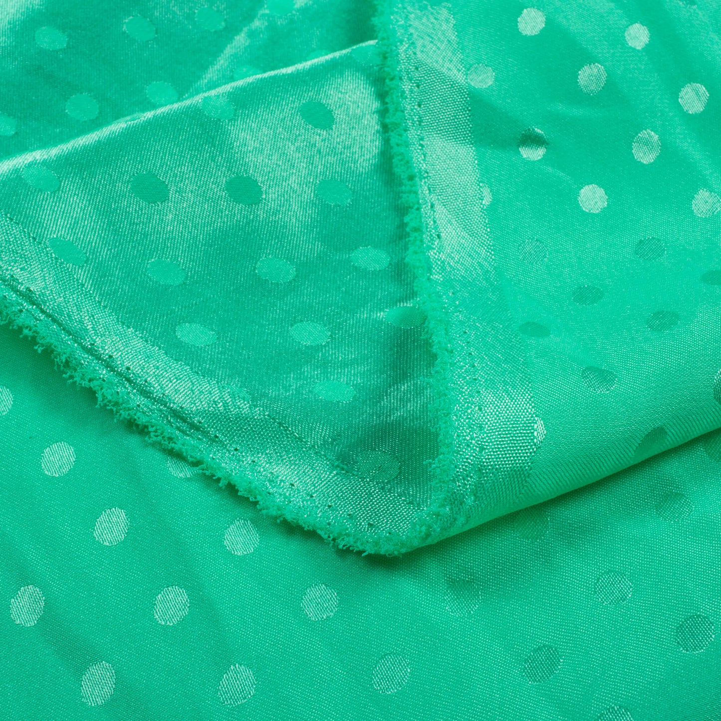 Aquamarine Plain Jacquard Booti Japan Satin Reversible Fabric (Width 58 Inches)