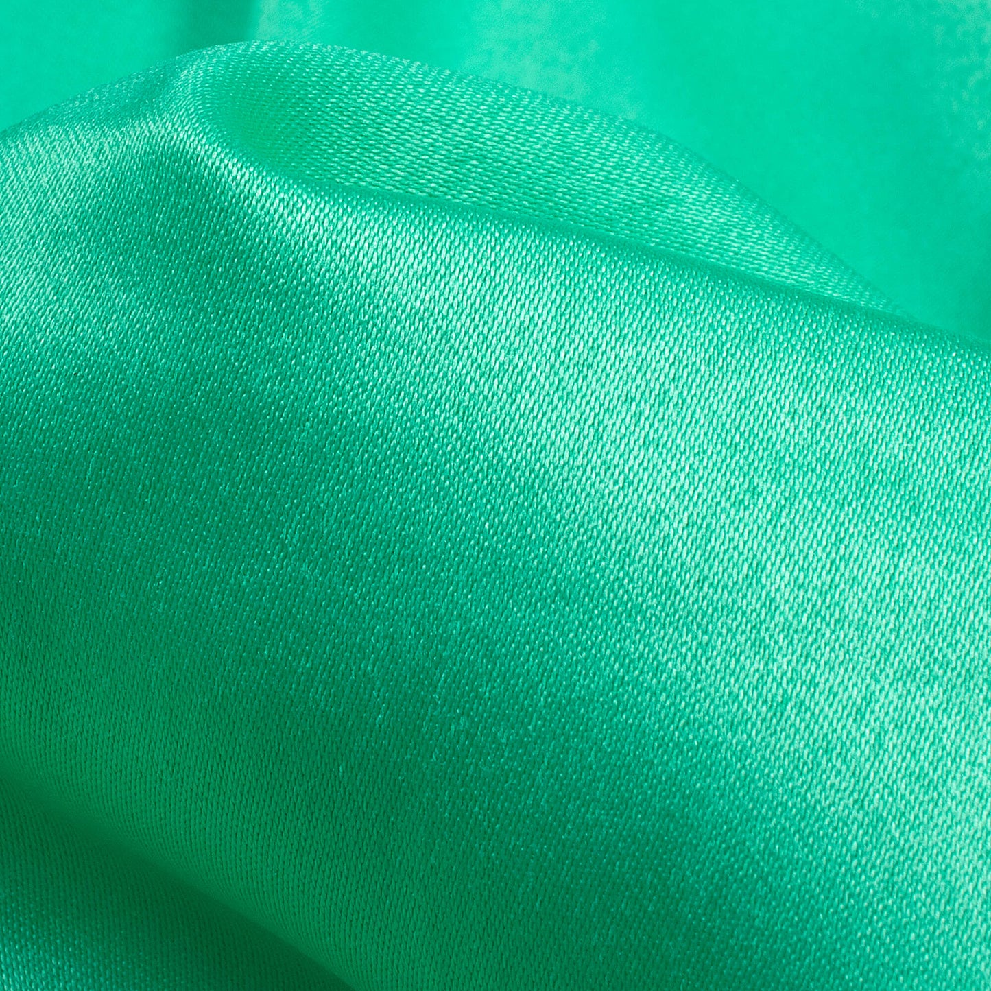 Aquamarine Plain Butter Silk Satin Fabric (Width 58 Inches)