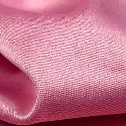 Hippie Pink Plain Charmeuse Satin Fabric (Width 58 Inches)