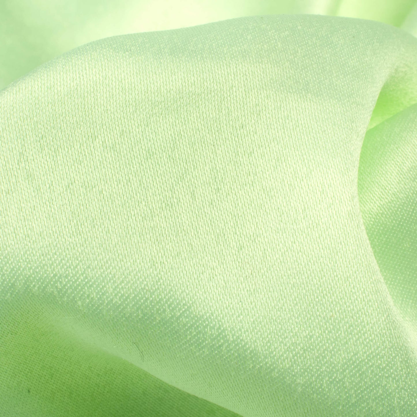 Tea Green Plain Charmeuse Satin Fabric (Width 58 Inches)