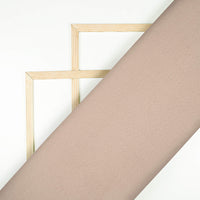 Light Brown Plain Charmeuse Satin Fabric (Width 58 Inches)