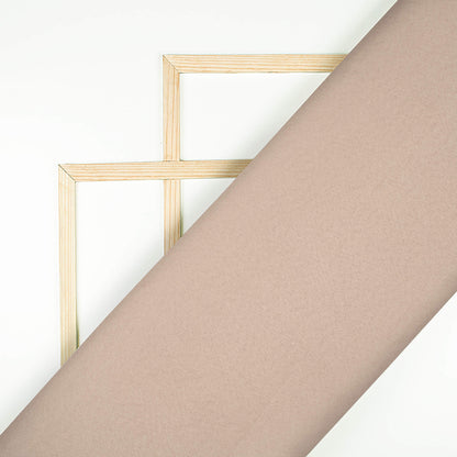 Light Brown Plain Charmeuse Satin Fabric (Width 58 Inches)