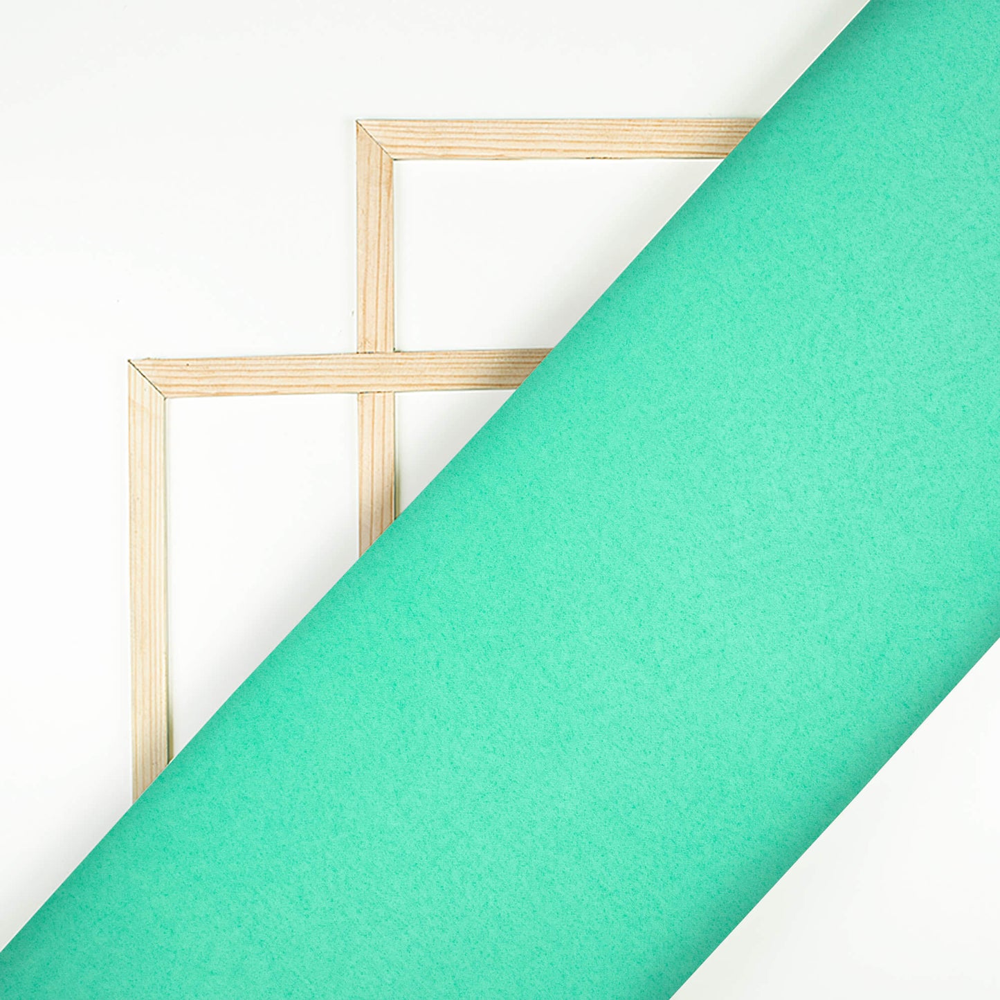 Aquamarine Plain Charmeuse Satin Fabric (Width 58 Inches)