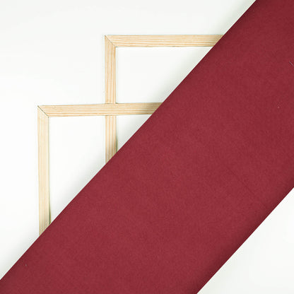 Maroon Plain Poly Rayon Fabric