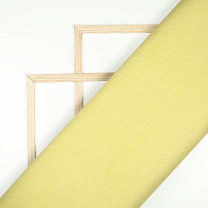 Pastel Yellow Plain Poly Muslin Fabric