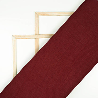 Maroon Plain Poly Muslin Fabric