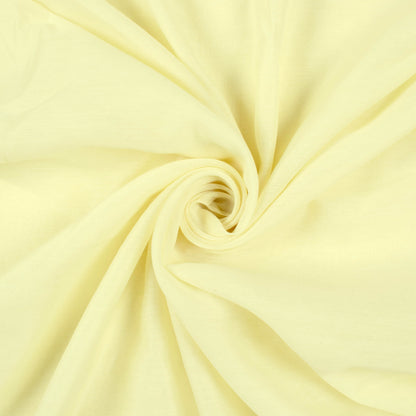 Pastel Yellow Plain Chanderi Fabric