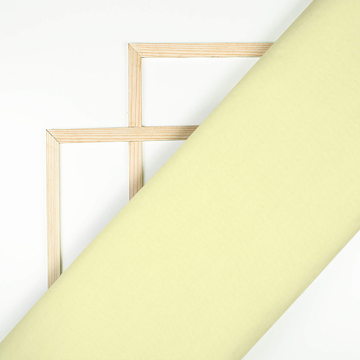 Pastel Yellow Plain Chanderi Fabric