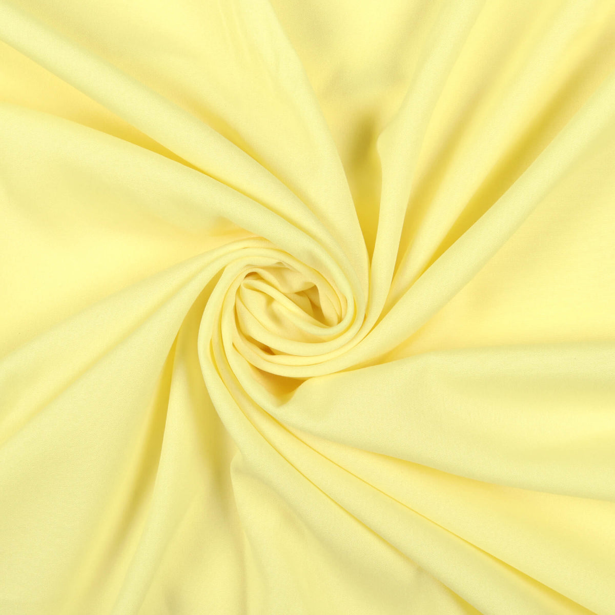 Pastel Yellow Plain Butter Crepe Fabric