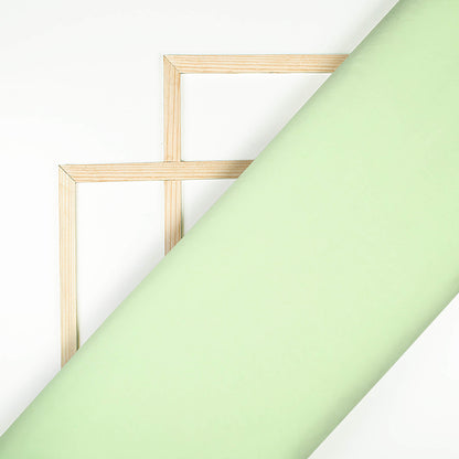 Tea Green Plain Butter Crepe Fabric