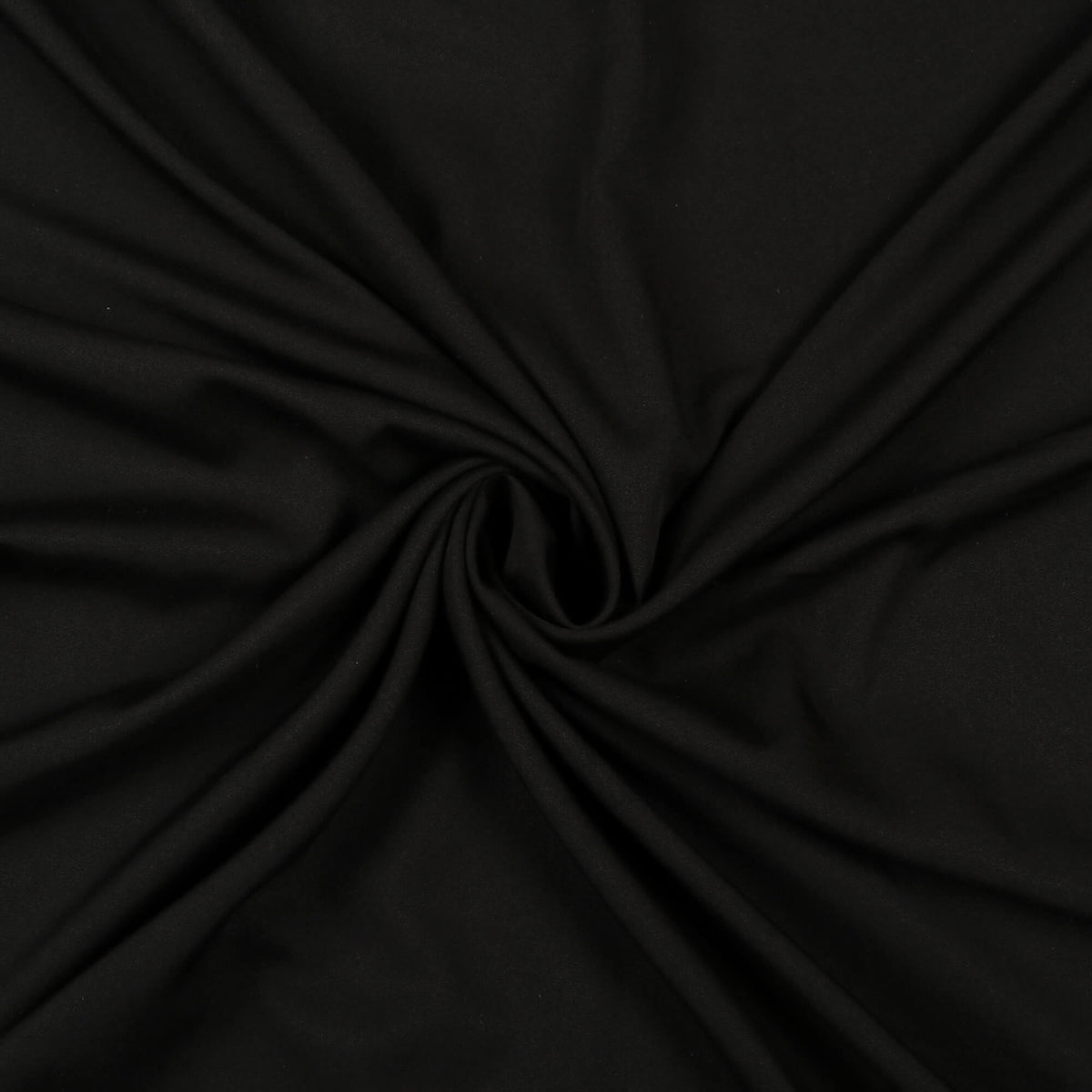 Black Plain Lining Butter Crepe Fabric