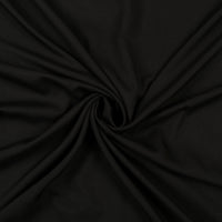 Black Plain Lining Butter Crepe Fabric